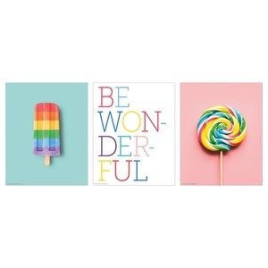 Ikea BILD Poster, wonderful rainbow, 7¾×9¾" BRAND NEW (3-Pack)
